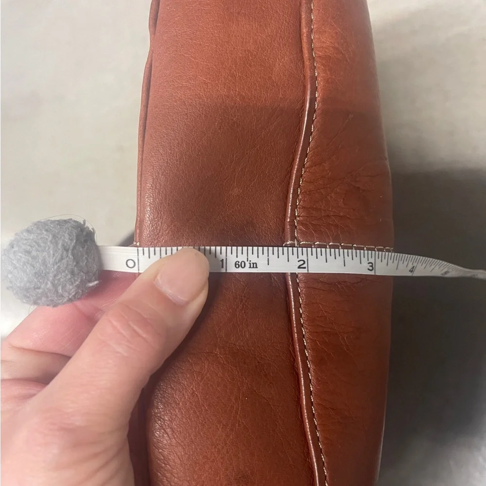 MARGO Cognac / Caramel / Camel Genuine Leather Hobo Bag Purse - Picture 16 of 16